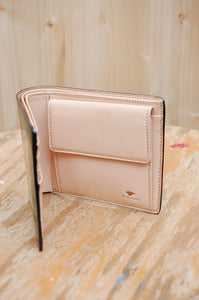 Il Bussetto Bi-fold Wallet mit Münztasche pesto