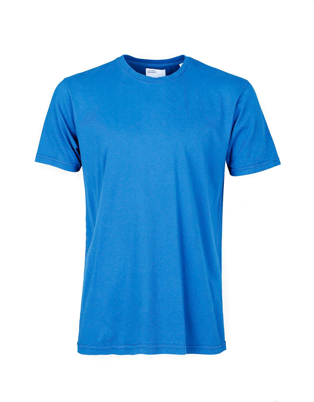 Buntes Standard-klassisches T-Shirt-Pazifikblau