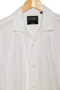 Gitman Brothers Vintage Camp Shirt white jacquard dots