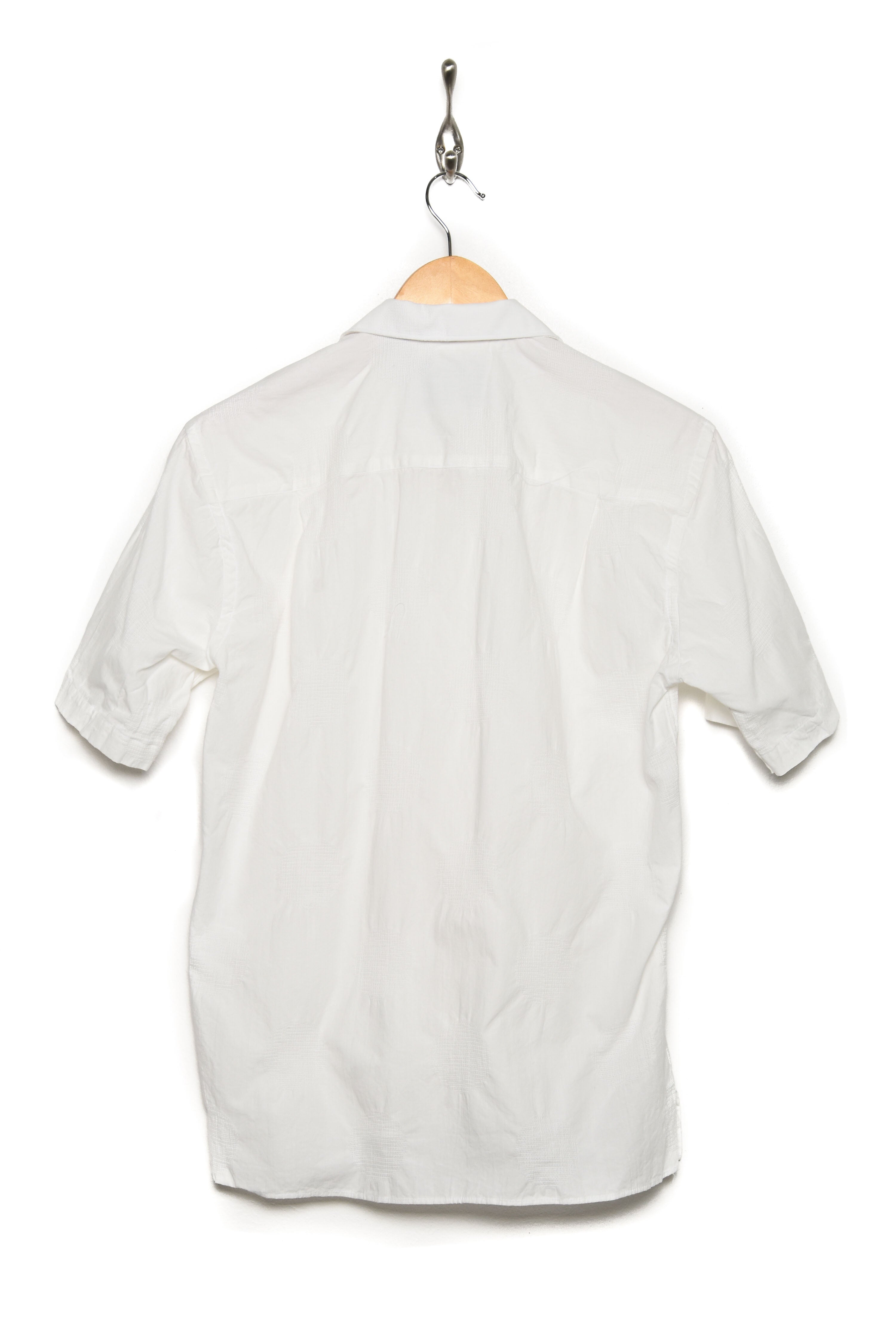 Gitman Brothers Vintage Camp Shirt white jacquard dots