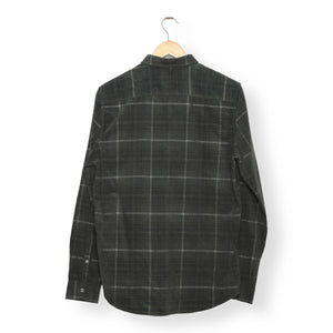Nowadays Corduroy Check Shirt mineral green