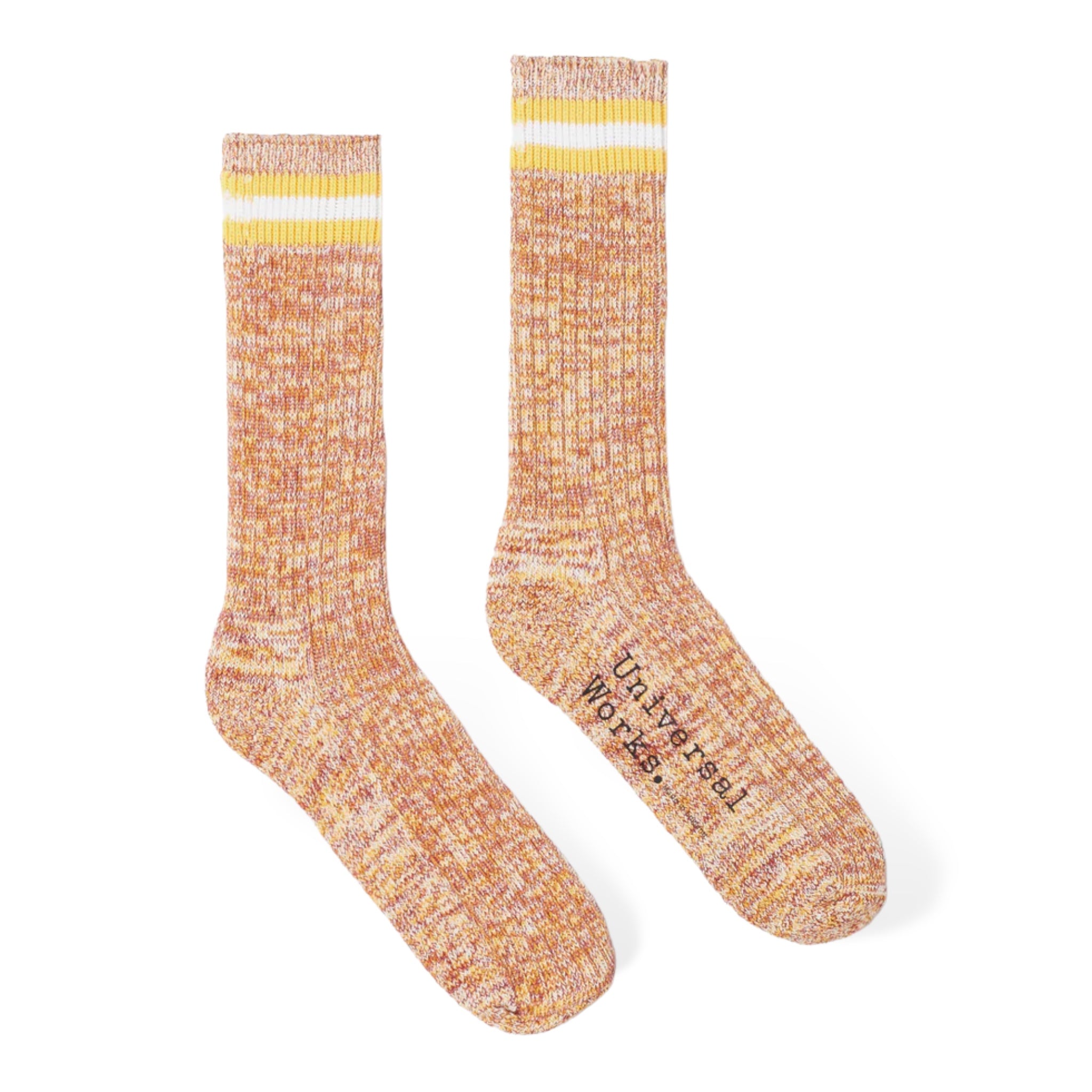 Universal Works Everyday Stripe Sock yellow 18344