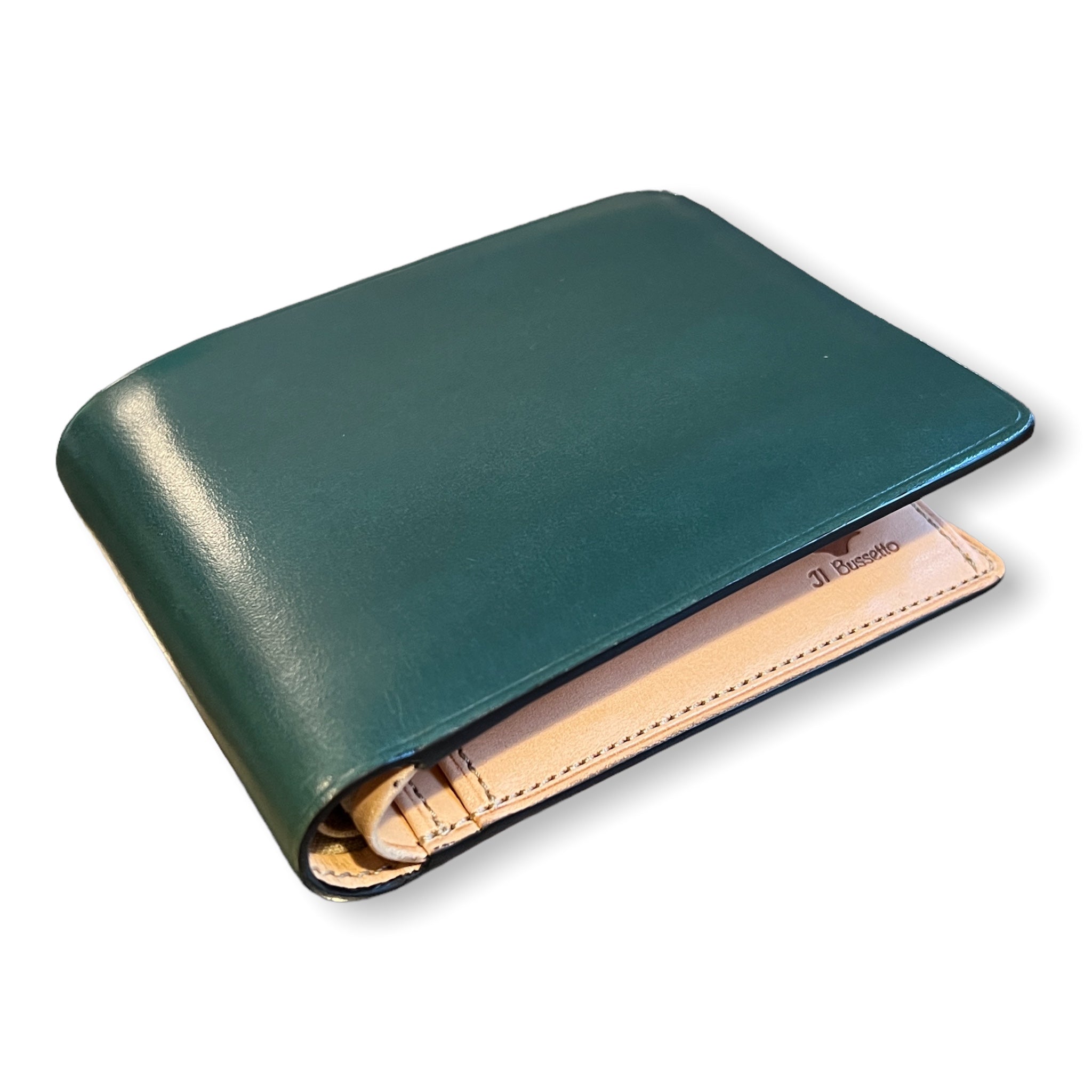 Il Bussetto Bi-fold Wallet mit Coin Pocket dunkelbraun