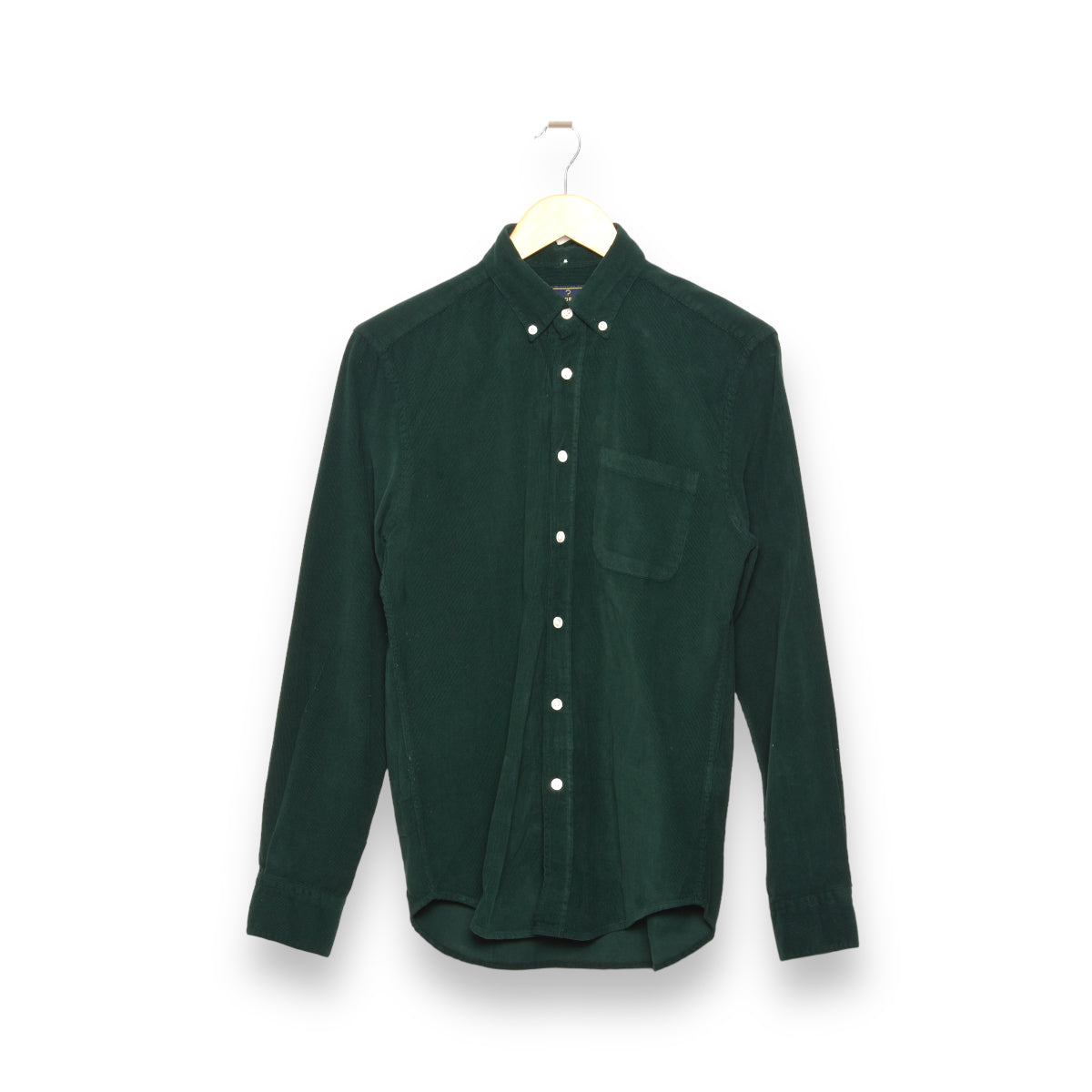 Portuguese Flannel Cord Button Down green