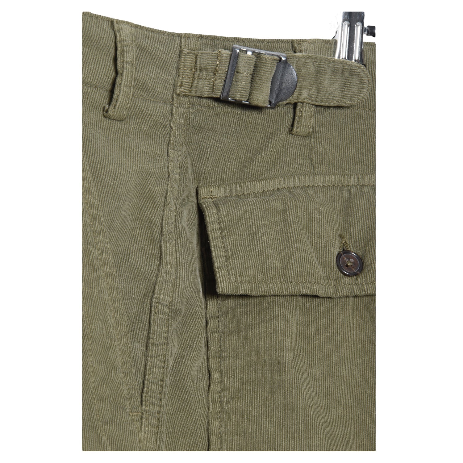 Universal Works Fatigue Short Summer Cord bright olive P26021