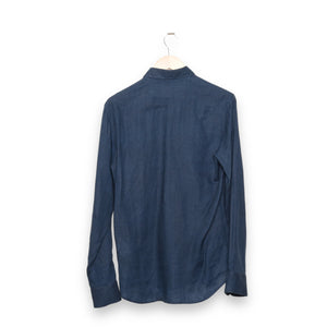 Delikatessen Feel Good Shirt D715/AL59 navy/turquoise linen