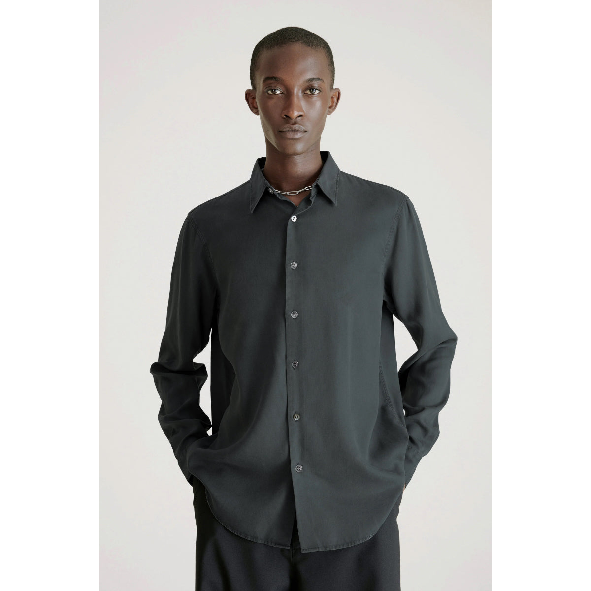 Air Clean Shirt verblasstes schwarz