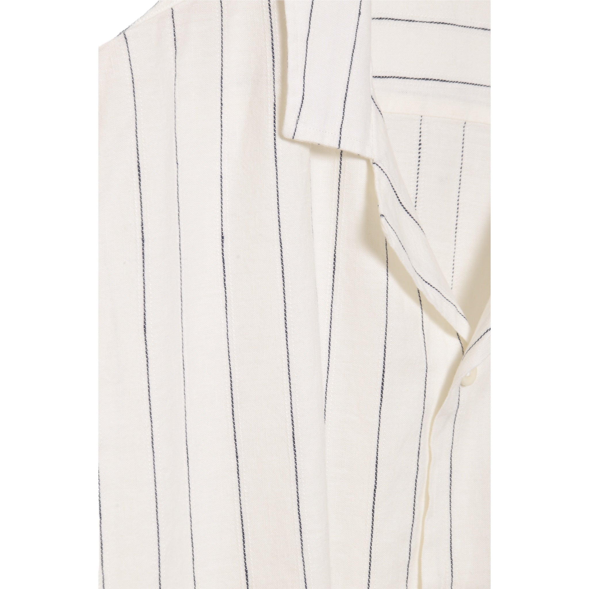 Carpasus short sleeve shirt Verita navy stripe