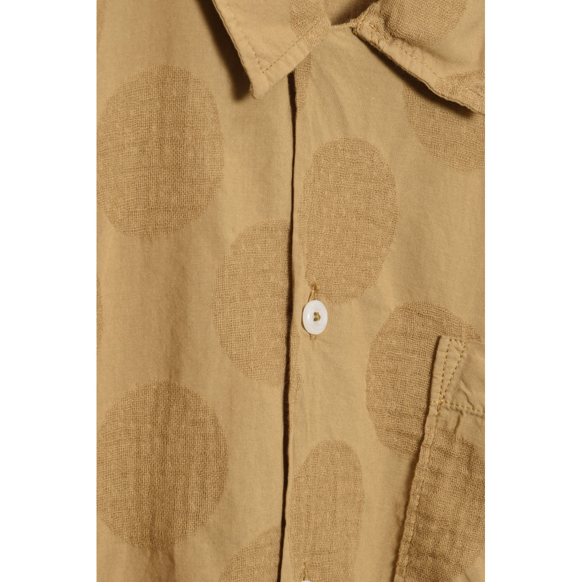 Universal Works Road Shirt dot cotton cumin 28684