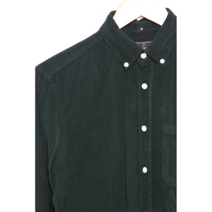 Portuguese Flannel Cord Button Down green