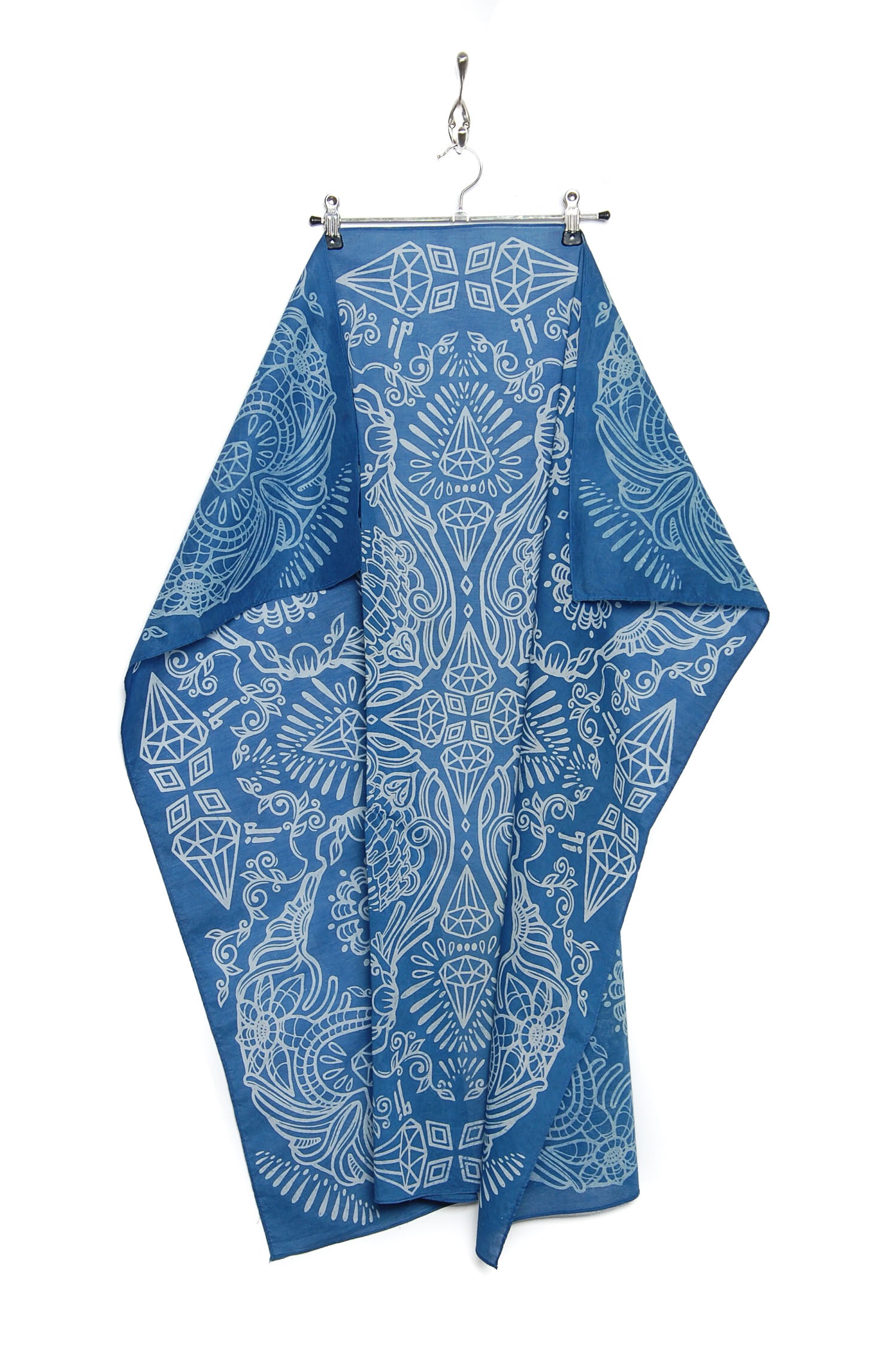 Indigo People Skull Schal