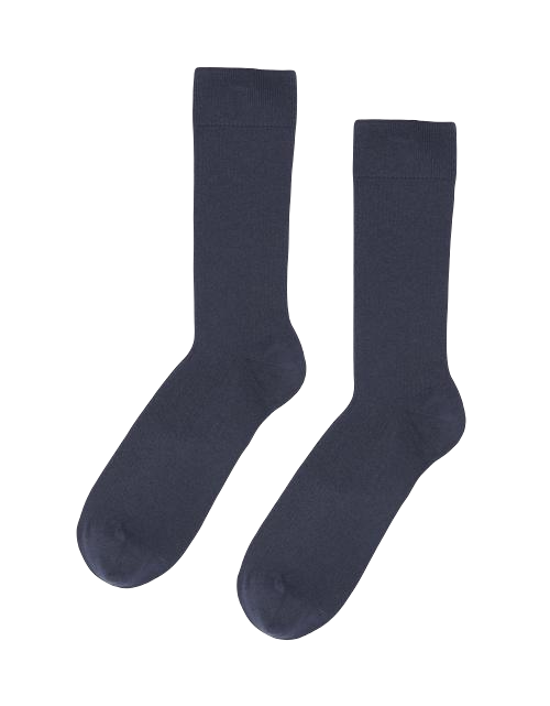 Bunte Standard-klassische organische Socke Marineblau