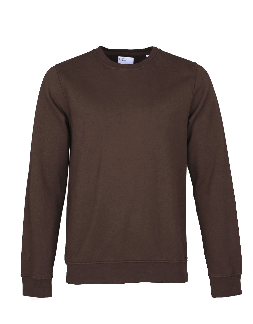 Bunter Standard-Crew-Sweat-Kaffee-Braun