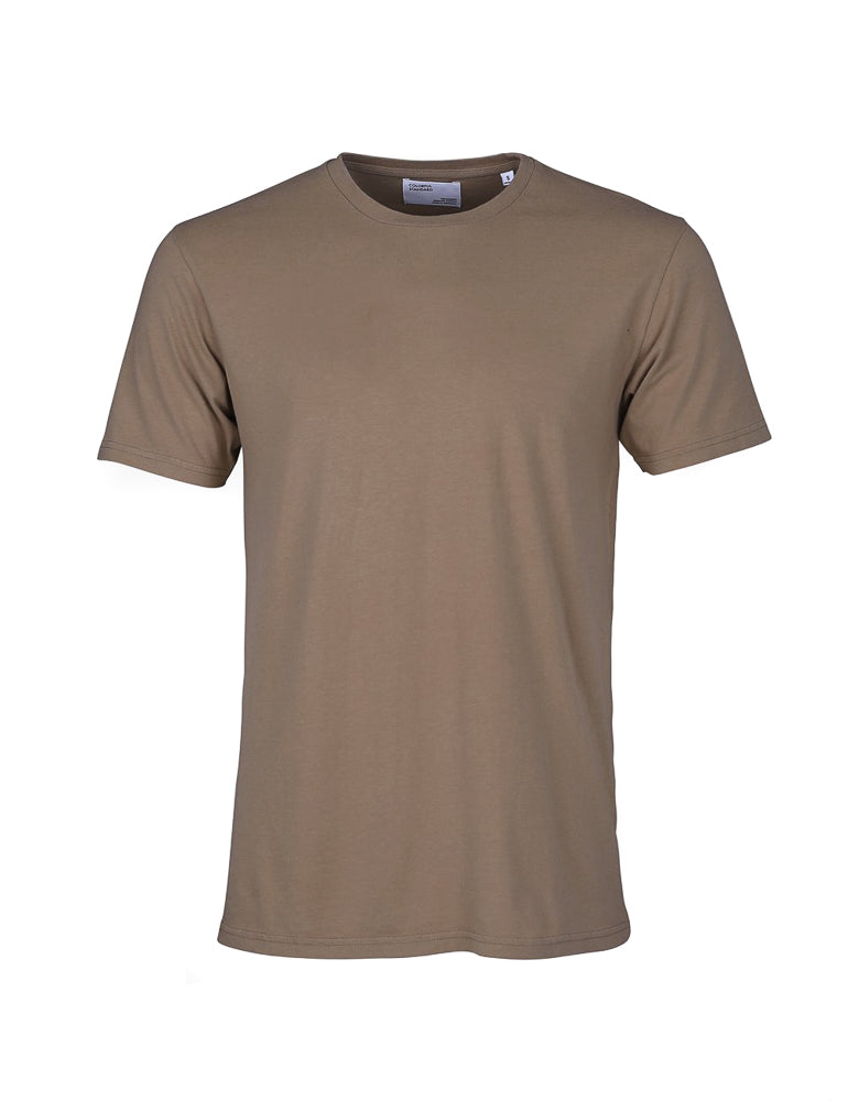 Buntes Standard-klassisches T-Shirt warm Taupe