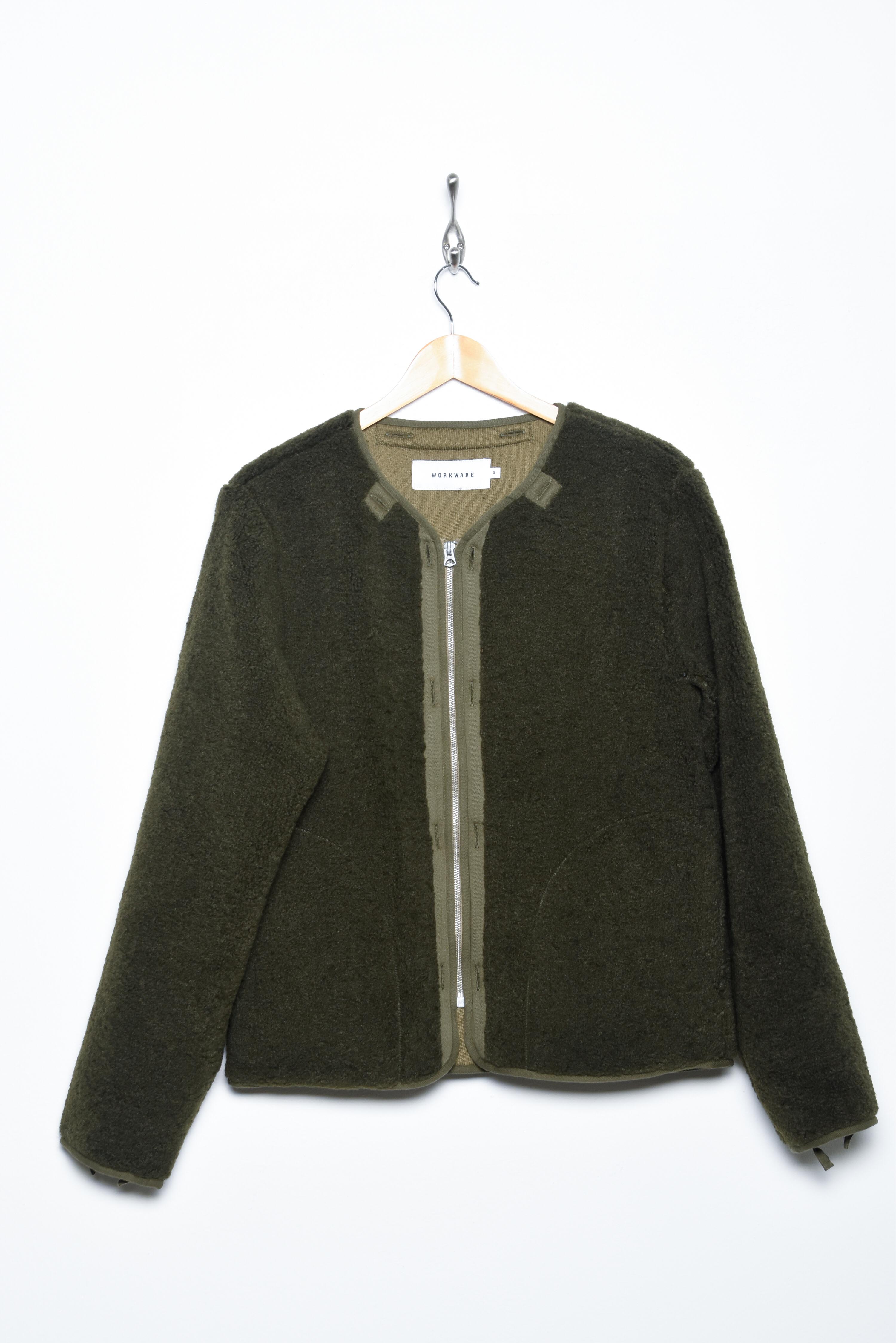 Bergjacke + Fleece-Liner grün