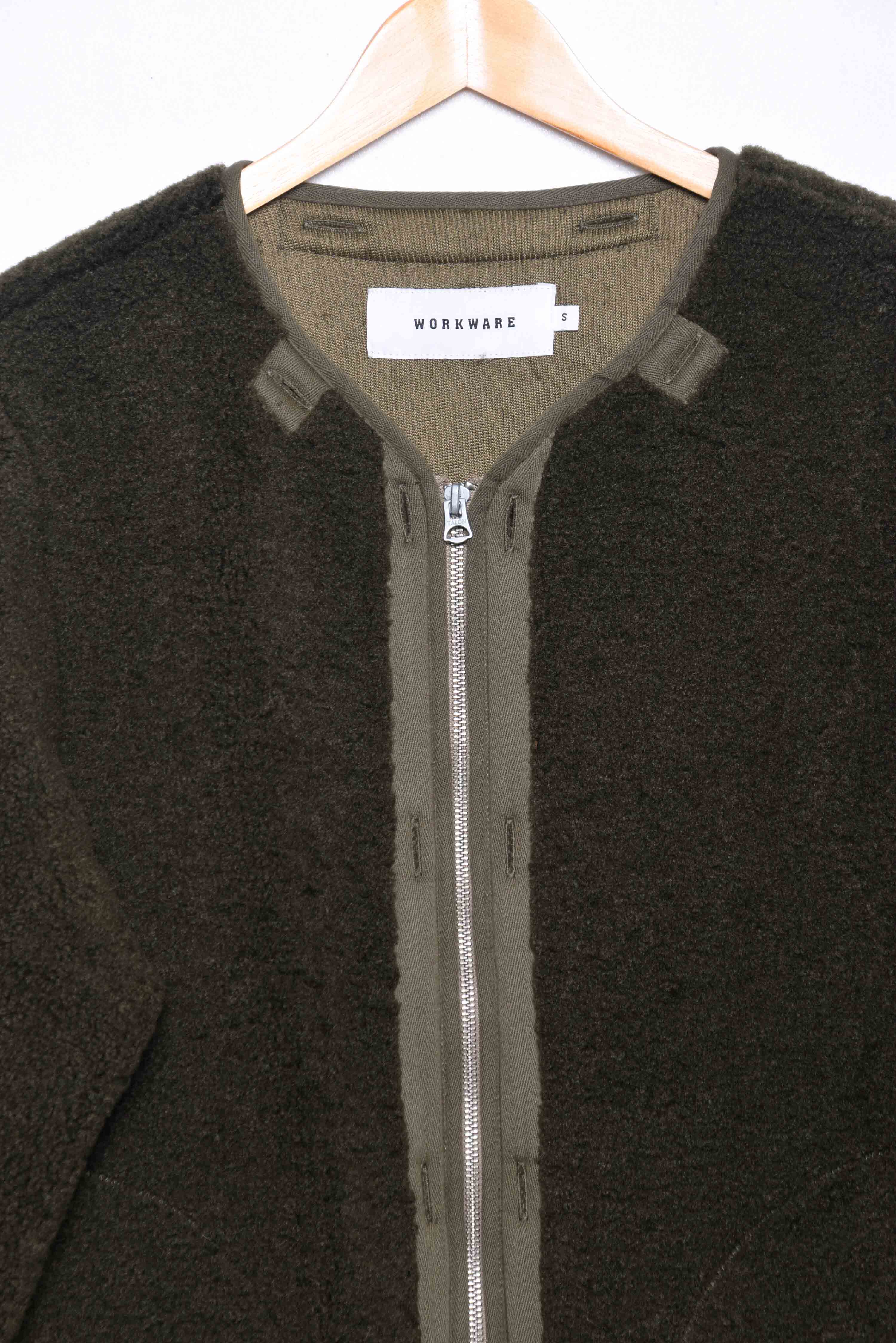 Bergjacke + Fleece-Liner grün